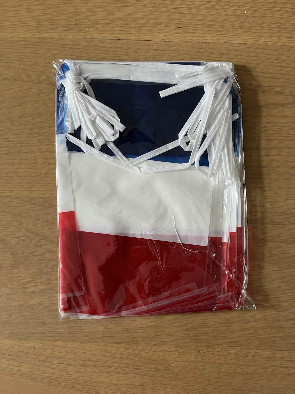 French Flag Bunting 10m PVC Waterproof 20 Flags Indoor Outdoor Party Garden