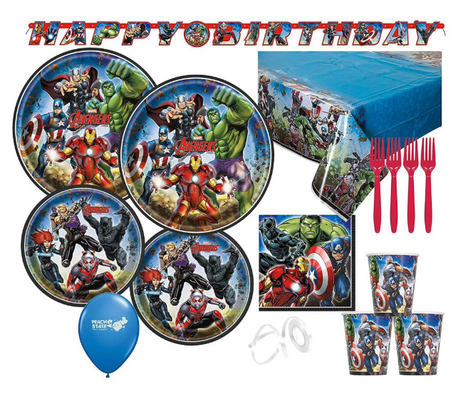 Marvel Avengers Superhero Party Supply Bundle-10 guests