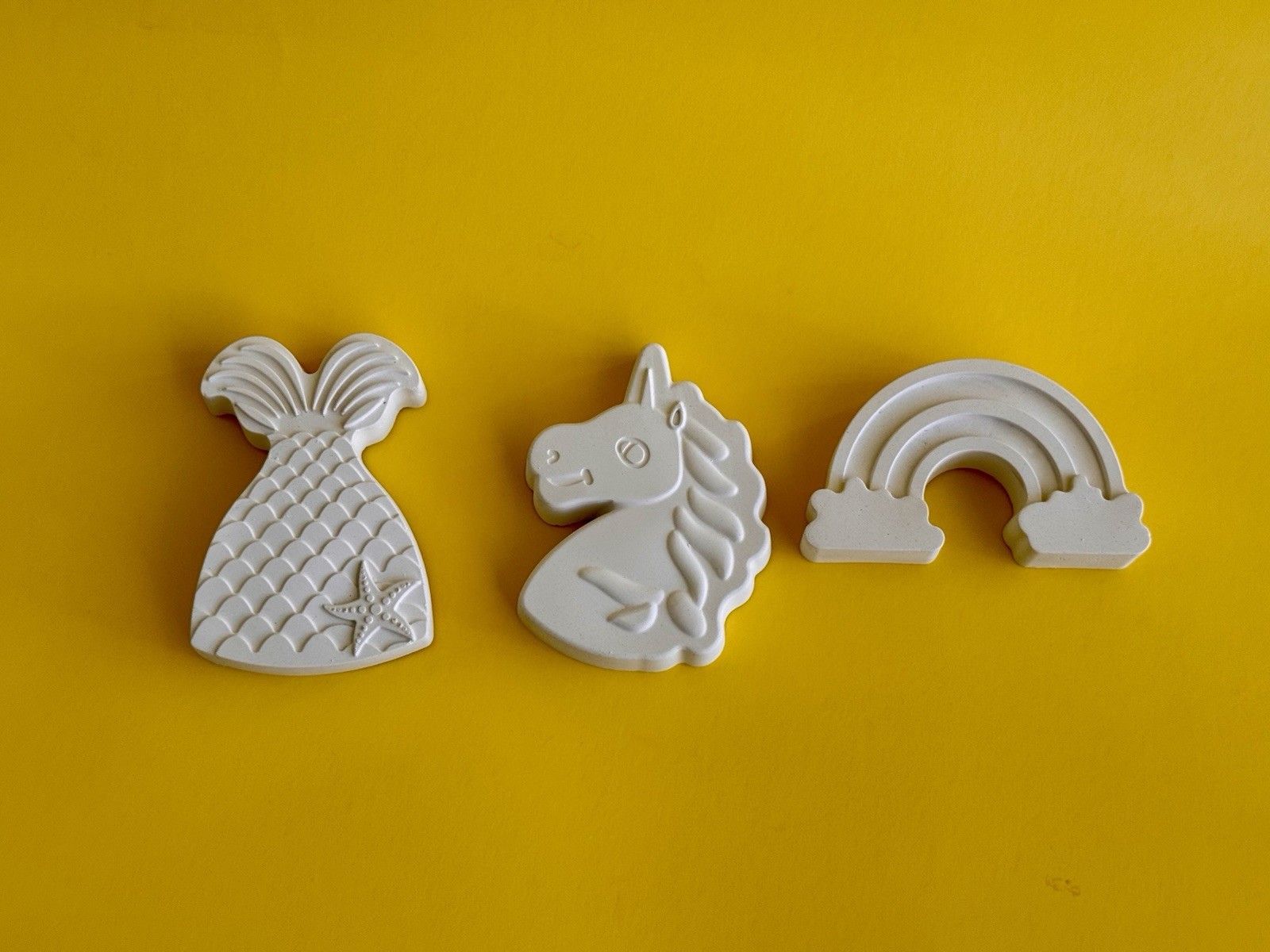 Kids Unicorn/Mermaid DIY Painting Party Favor Set White Plastic/Paper Birthday