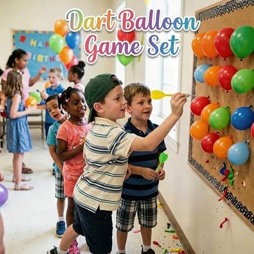 510PCS Dart Balloon Game Set – Carnival Games for Kids & Adults – Outdoor Party