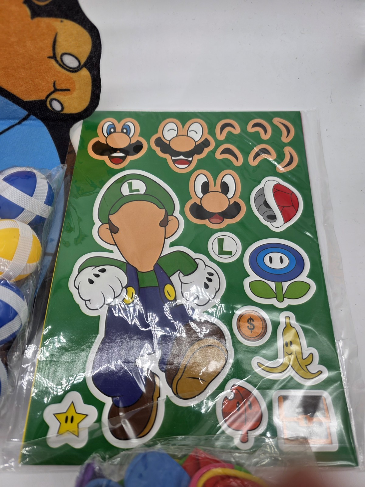 Super Mario Party Bag Video Game Birthday Pack Gift Favors Balloons Mustache Lot