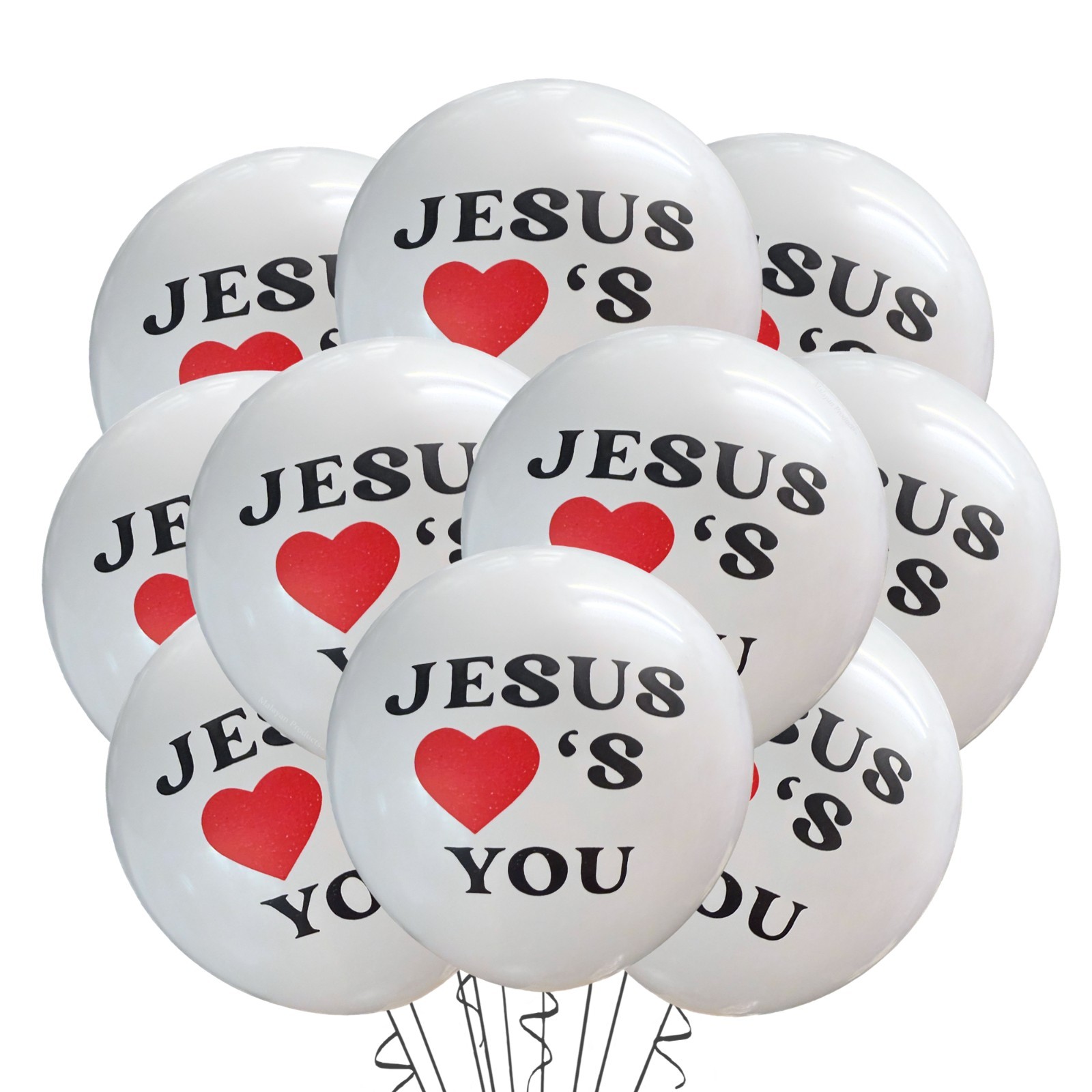 12ct Jesus Loves You Balloon Birthday Theme Party Supply Decoration Ideas Church