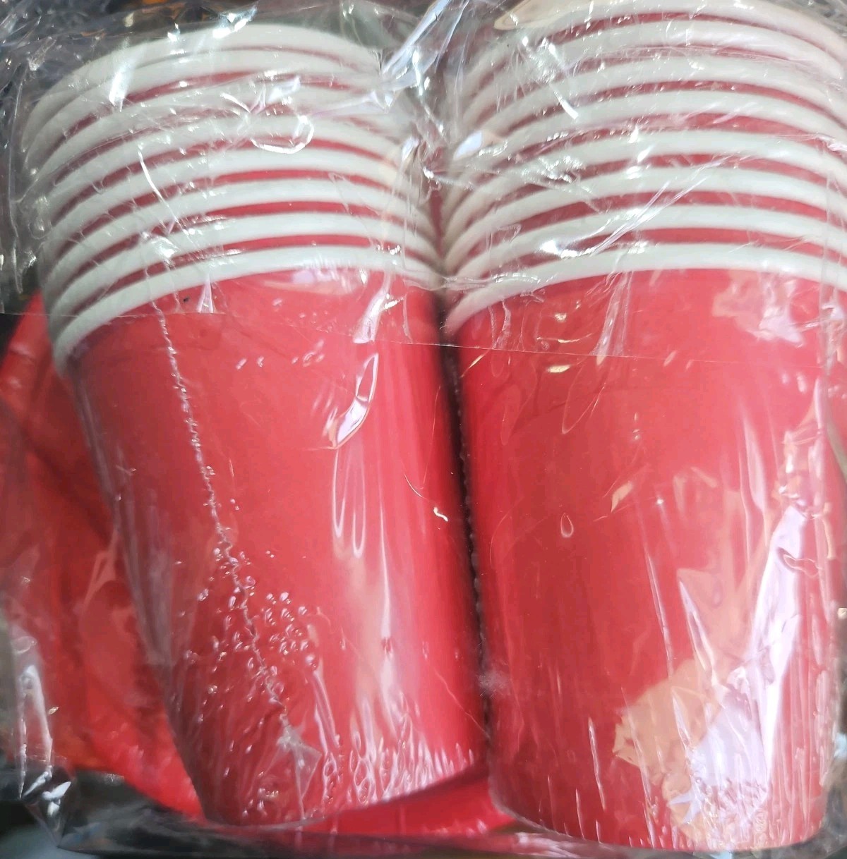 Solid Red Birthday Party Supplies Set Plates Napkins Cups Tableware Kit for 16