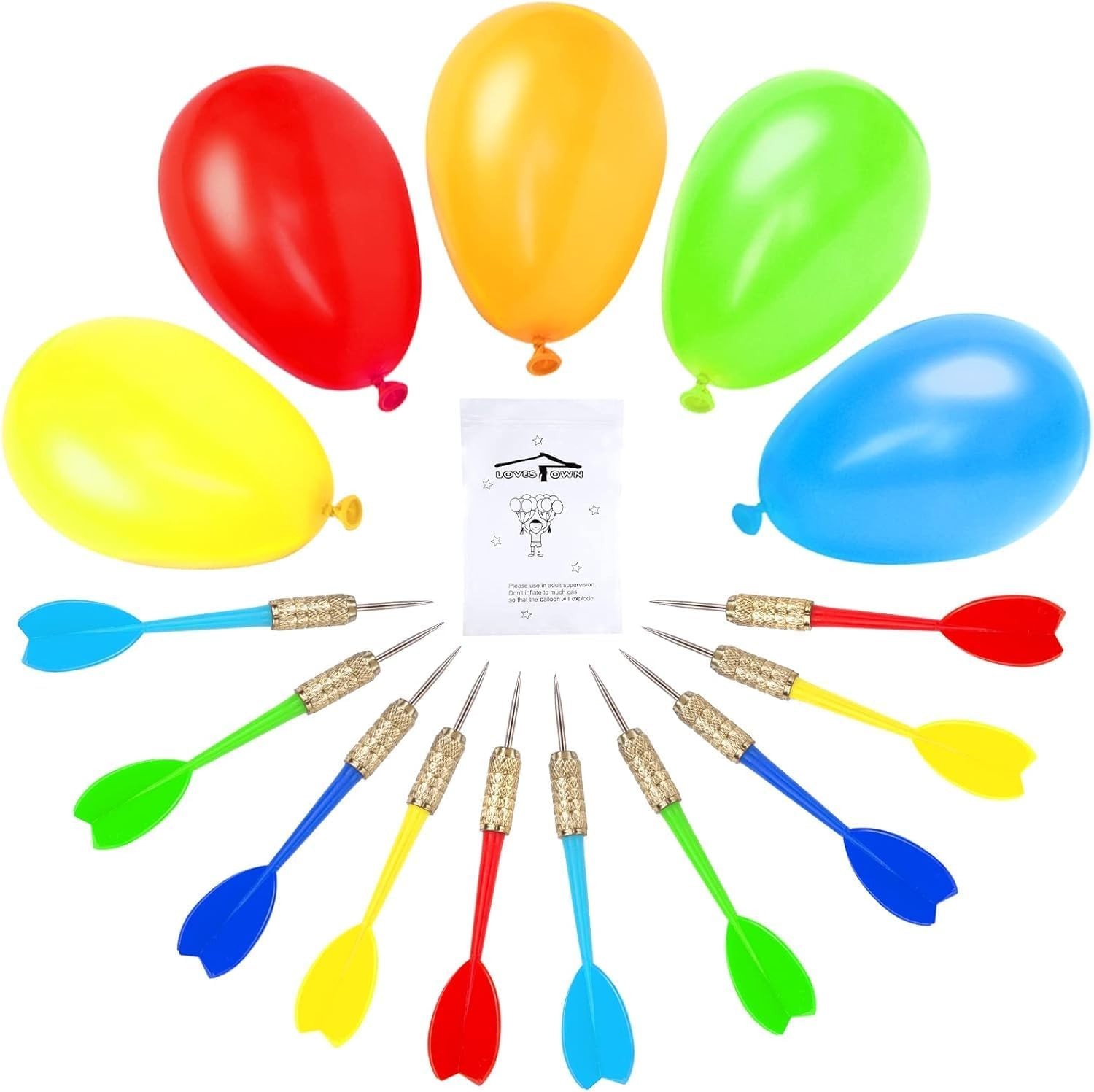 510PCS Dart Balloon Game Set, Carnival Games for Kids & Adults, Outdoor Party…