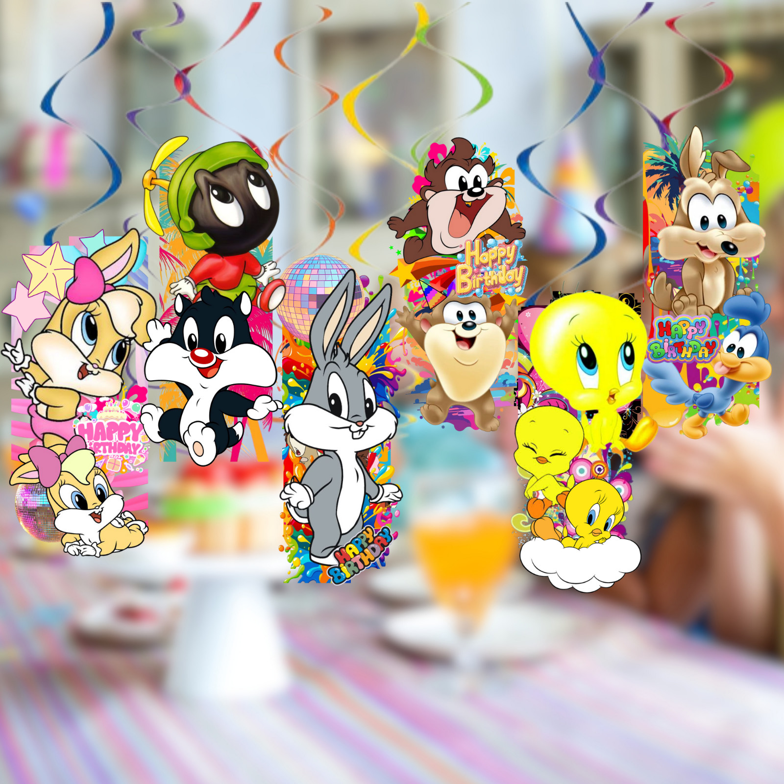 baby Looney tunes toons birthday party supplies favor centerpiece decoration