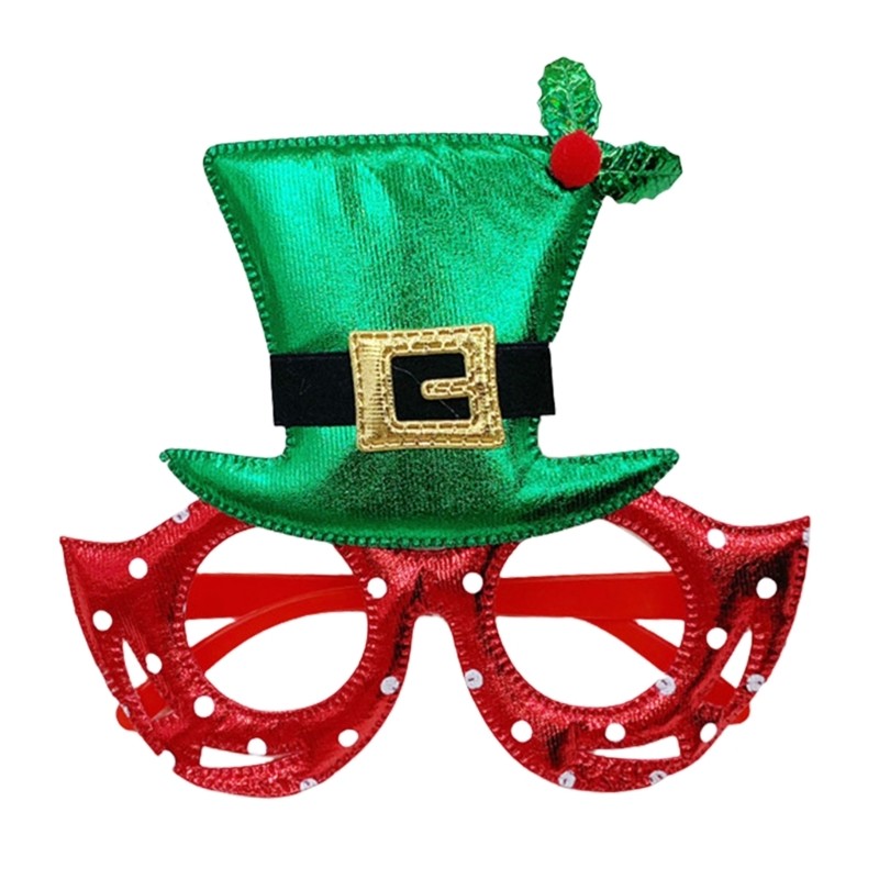 Adult Unisex Carnivals Christmas Eyeglasses New Year Glasses Party Photo Props