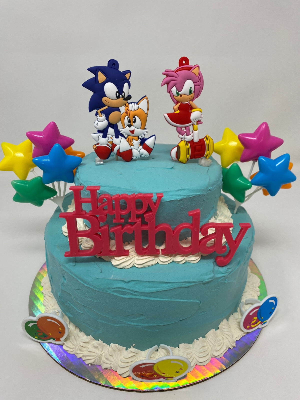 Sonic the Hedgehog Birthday Cake Topper Set ~ BRAND NEW ~ Ships Out Next Day