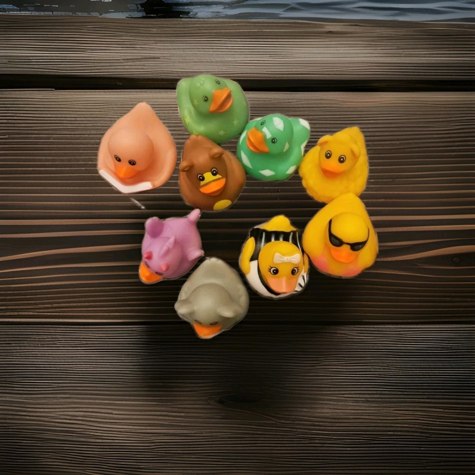 Rubber Ducks in Bulk (9) ,Assortment Duckies for Jeep Ducking Floater Duck Bath