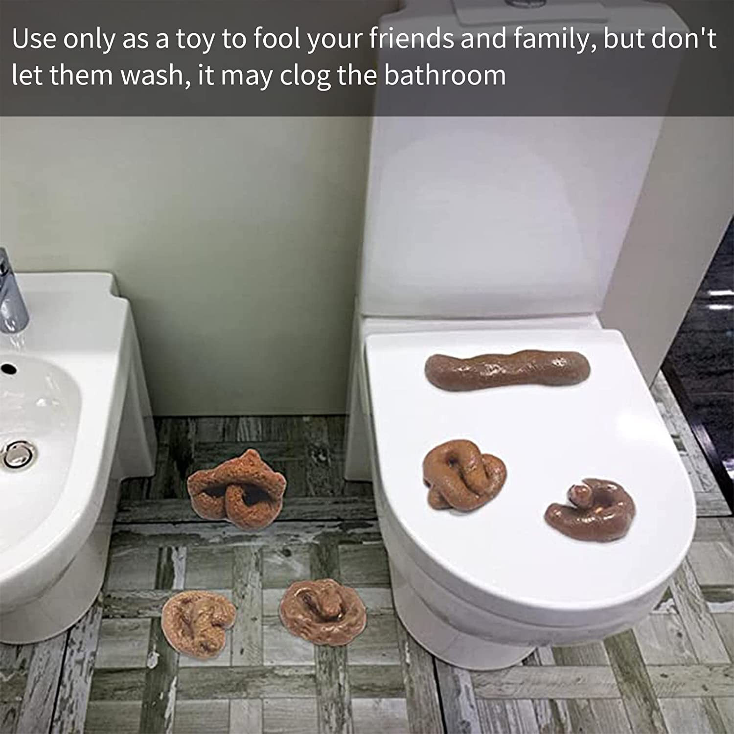 6 Pieces Realistic Fake Poop Fake Poop Novelty Floating Fake for April Fool’s…