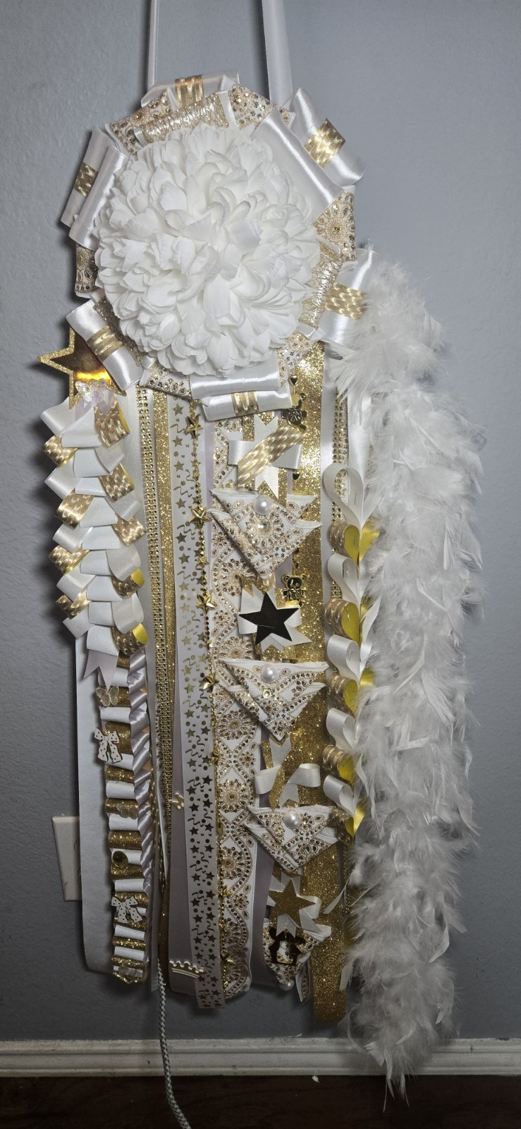 Homecoming Mum Multicolor Ribbon Garland Streamers Fabric Ribbon Party Decor