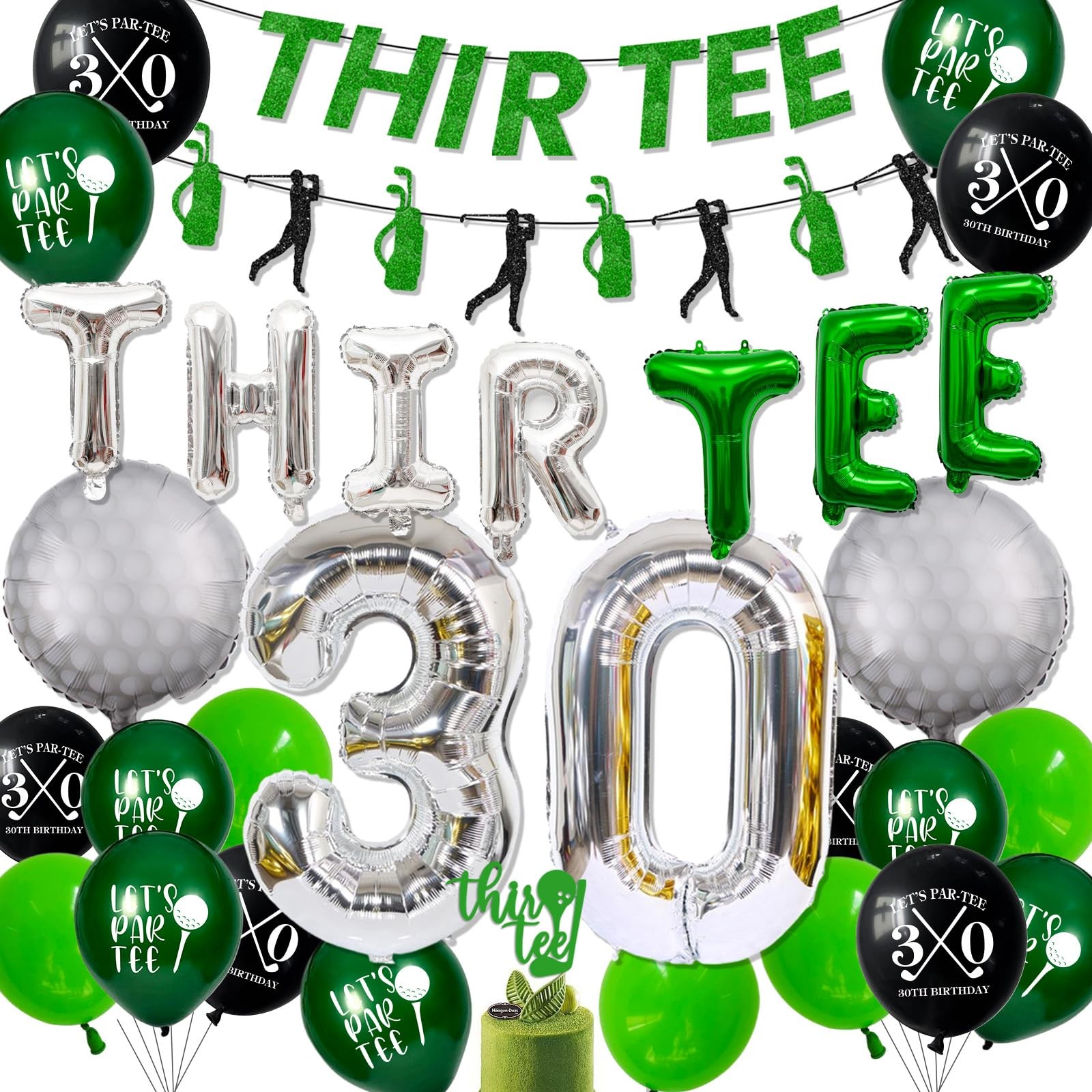 30th Birthday Decorations for Him, Golf 30th Birthday Party Decoration Themed…