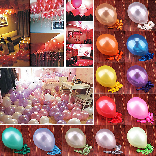 20x 12 inch Pearl Latex Colorful Thick Durable Wedding Party Birthday Balloons
