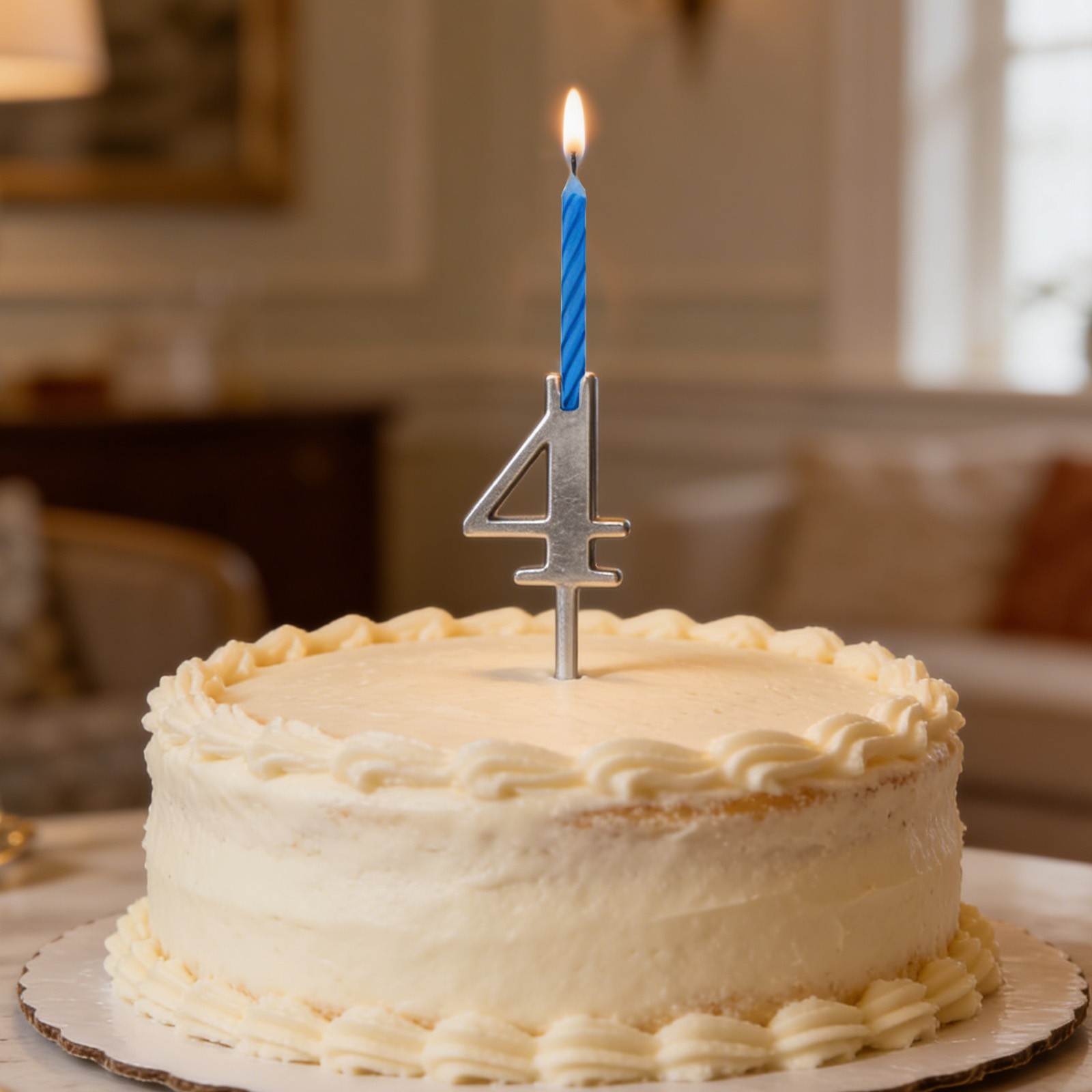 Reusable Number Birthday Candle Holder Set Metal Number 0~9 Cakes Candle Holders