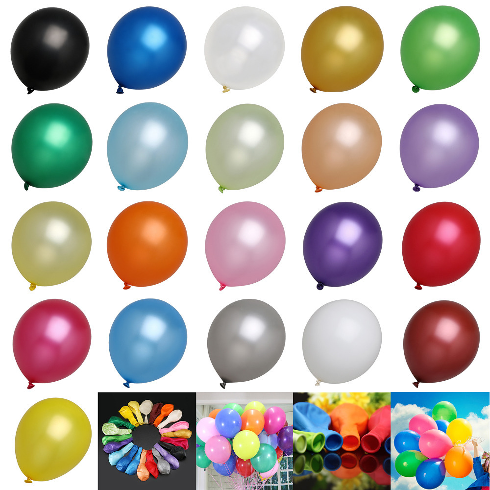 20x 12 inch Pearl Latex Colorful Thick Durable Wedding Party Birthday Balloons