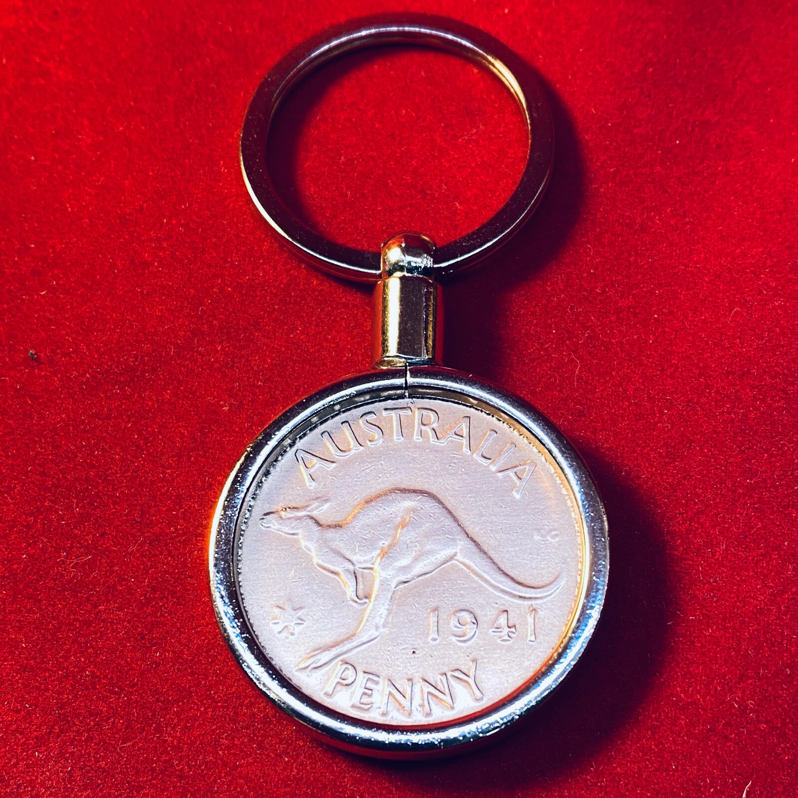 90th Birthday Anniversary Gift Present 1934 Australian Penny Keyring key ring