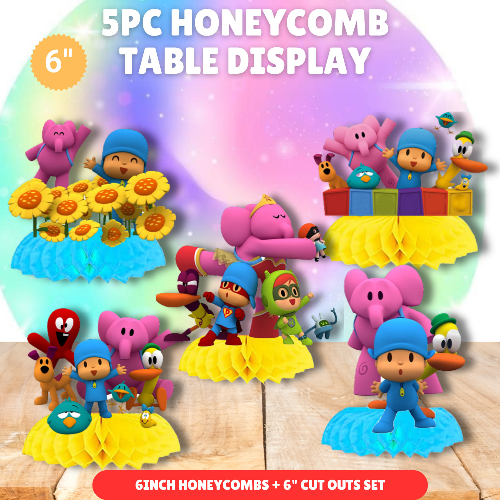 Pocoyo pato birthday party supplies favor centerpiece decoration event theme toy
