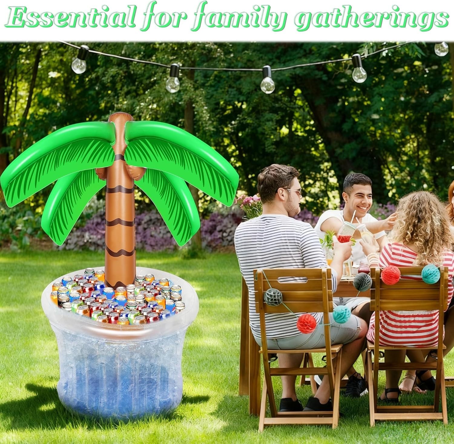 Tropical Palm Tree Cooler for Pool Parties