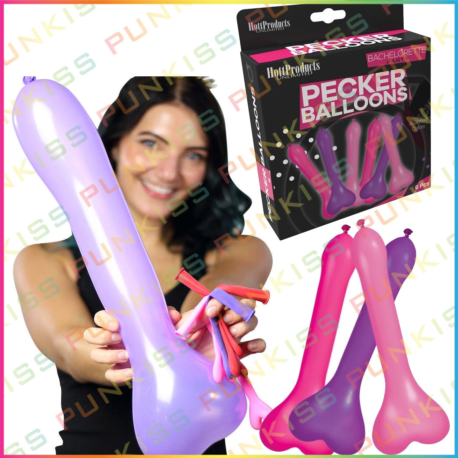 Bachelorette Party Favor Penis Shaped Balloons💋Fun Friends Party Game Gag Gift