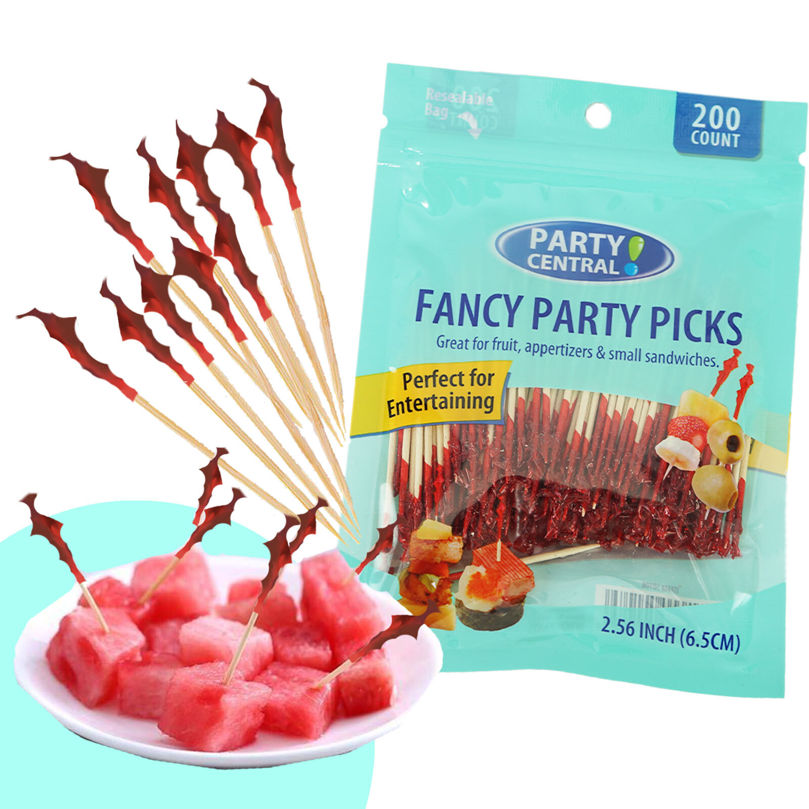 600 Count Cocktail Picks Toothpicks for Appetizers Fruit 2.56″ Fancy Party Picks
