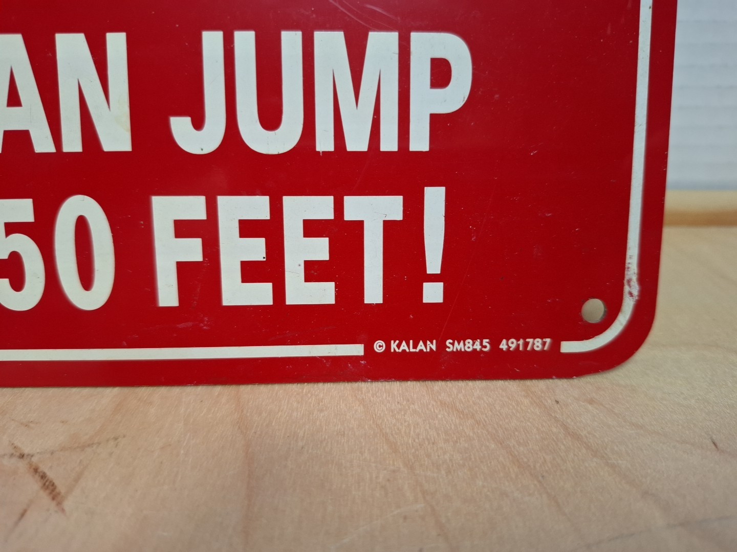 Kalan Metal Tin Sign Bathroom Potty Decor Joke Gag Novelty Please Read Rare