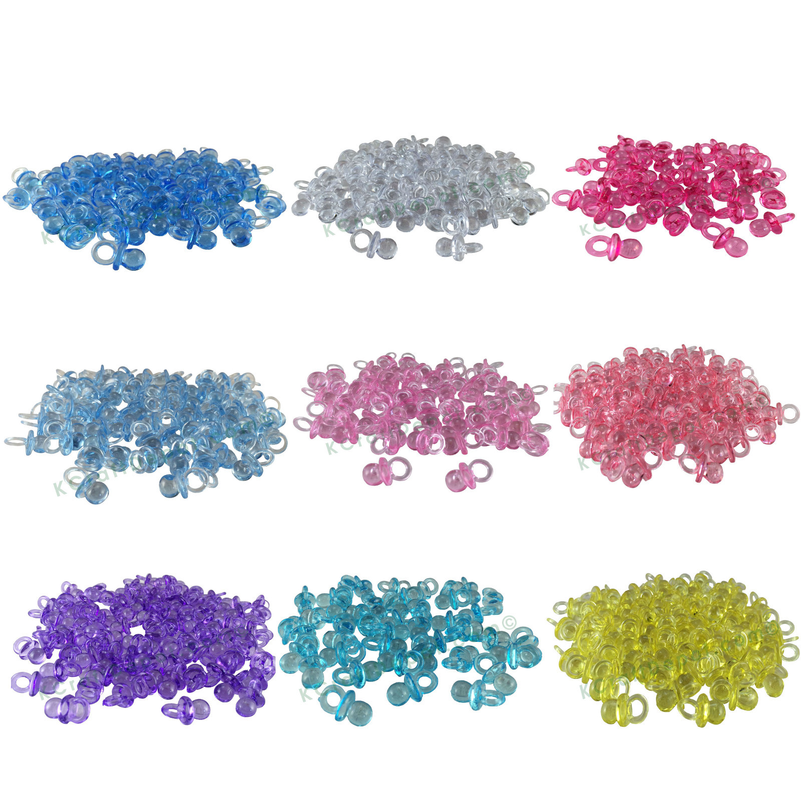 3/4″ Mini Pacifiers Baby Shower Party Game Decoration Favors Many Colors