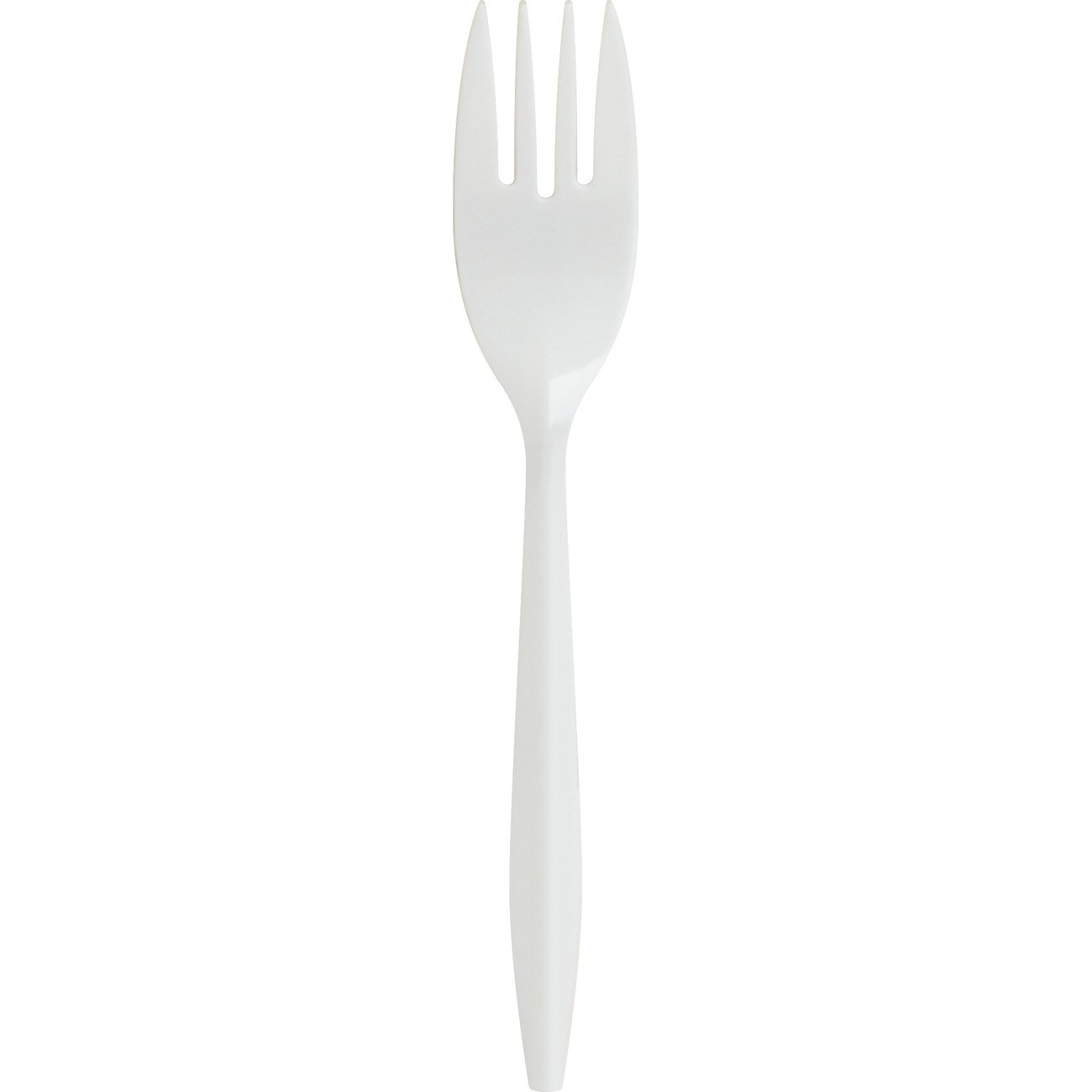 Genuine Joe Medium Weight Fork – 1000/carton – Polypropylene – White (GJO20000)