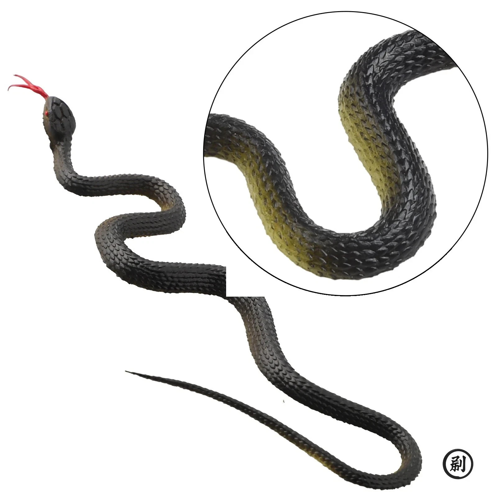 Fake Rubber Snake Toy, 45Cm Realistic Prank Trick Toy with Tongue Stick Out, Per