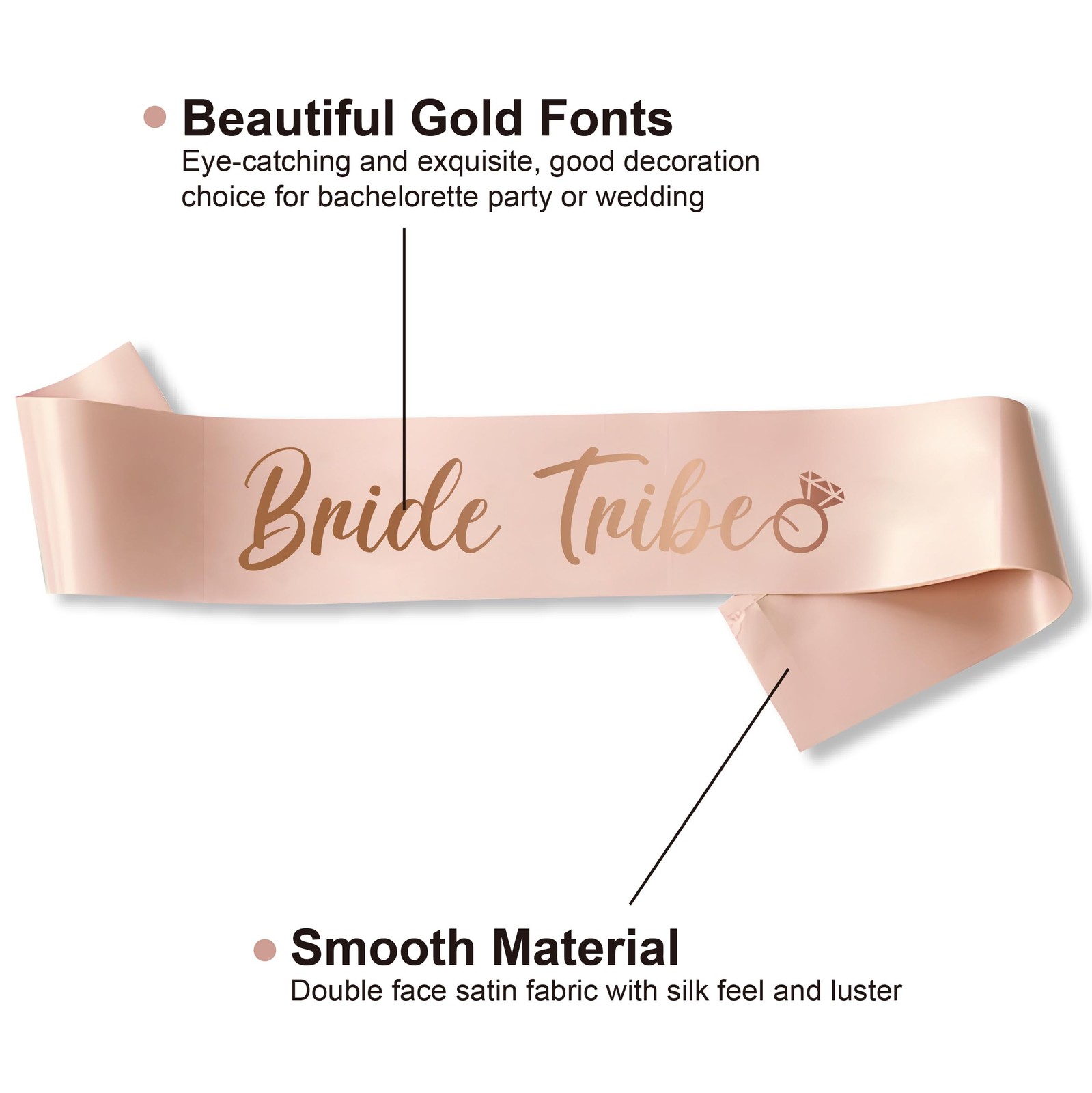 Bachelorette Party Favors Bride To Be Sash and Veil Set Bachelorette Sashes B…