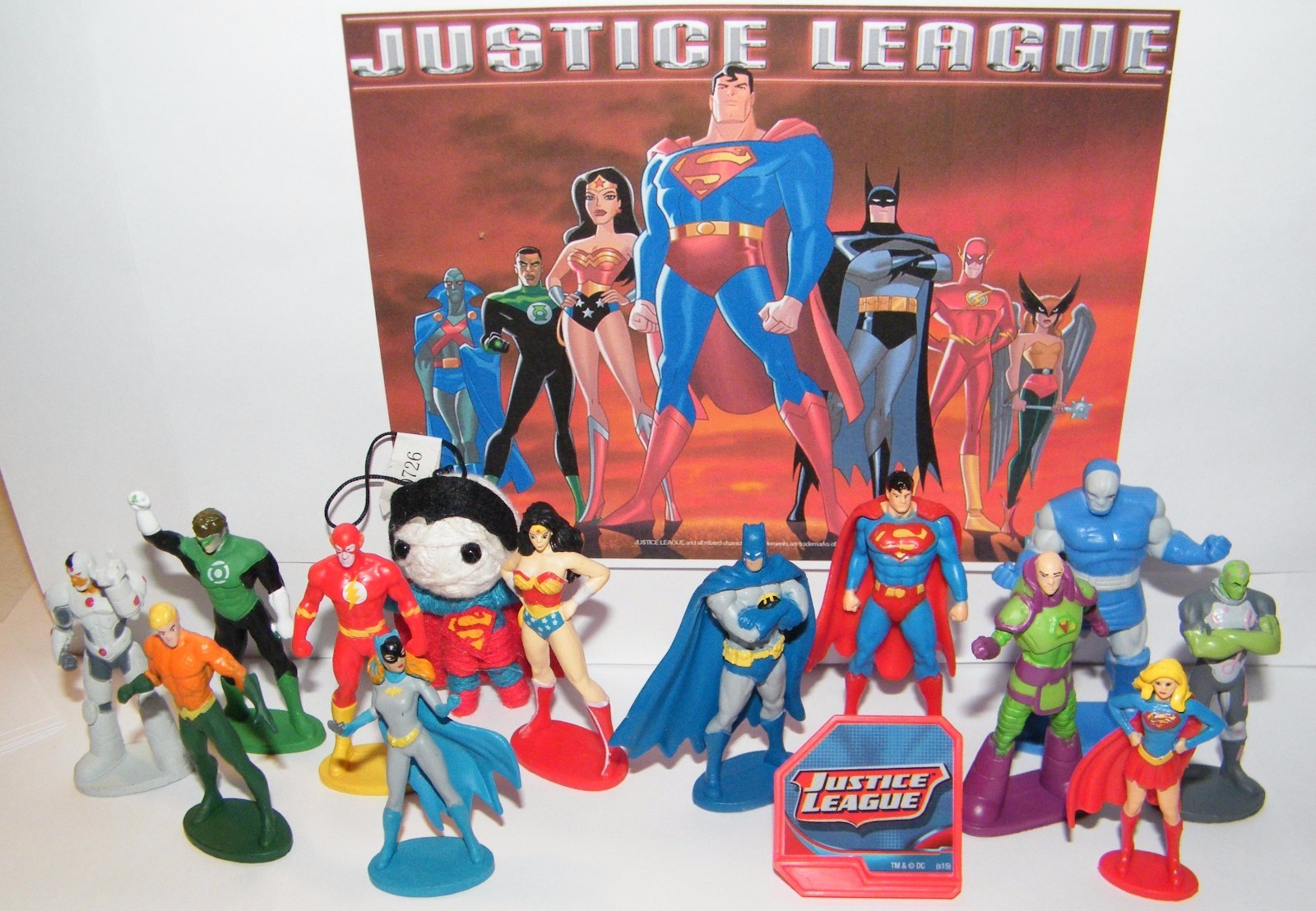 Justice League Party Favors Set of 14 with Figures, DC Doll, DC Ring Great Fun!