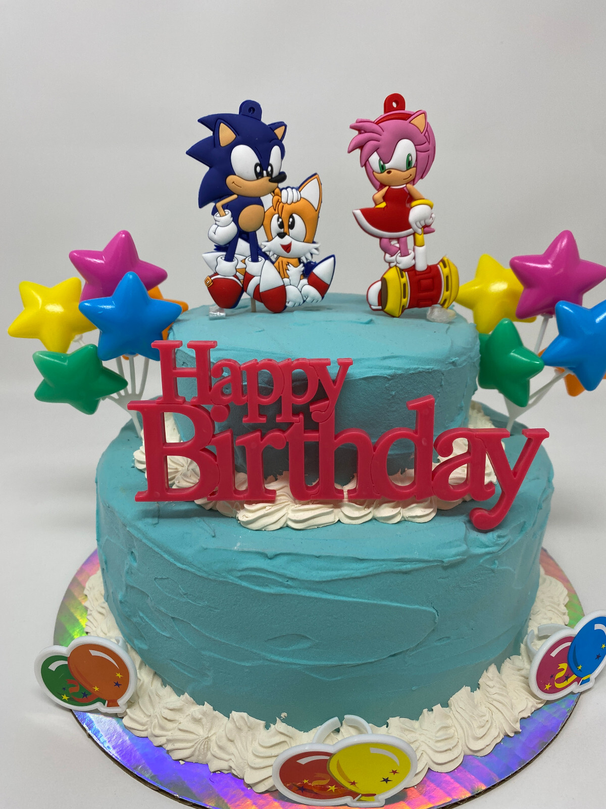 Sonic the Hedgehog Birthday Cake Topper Set ~ BRAND NEW ~ Ships Out Next Day