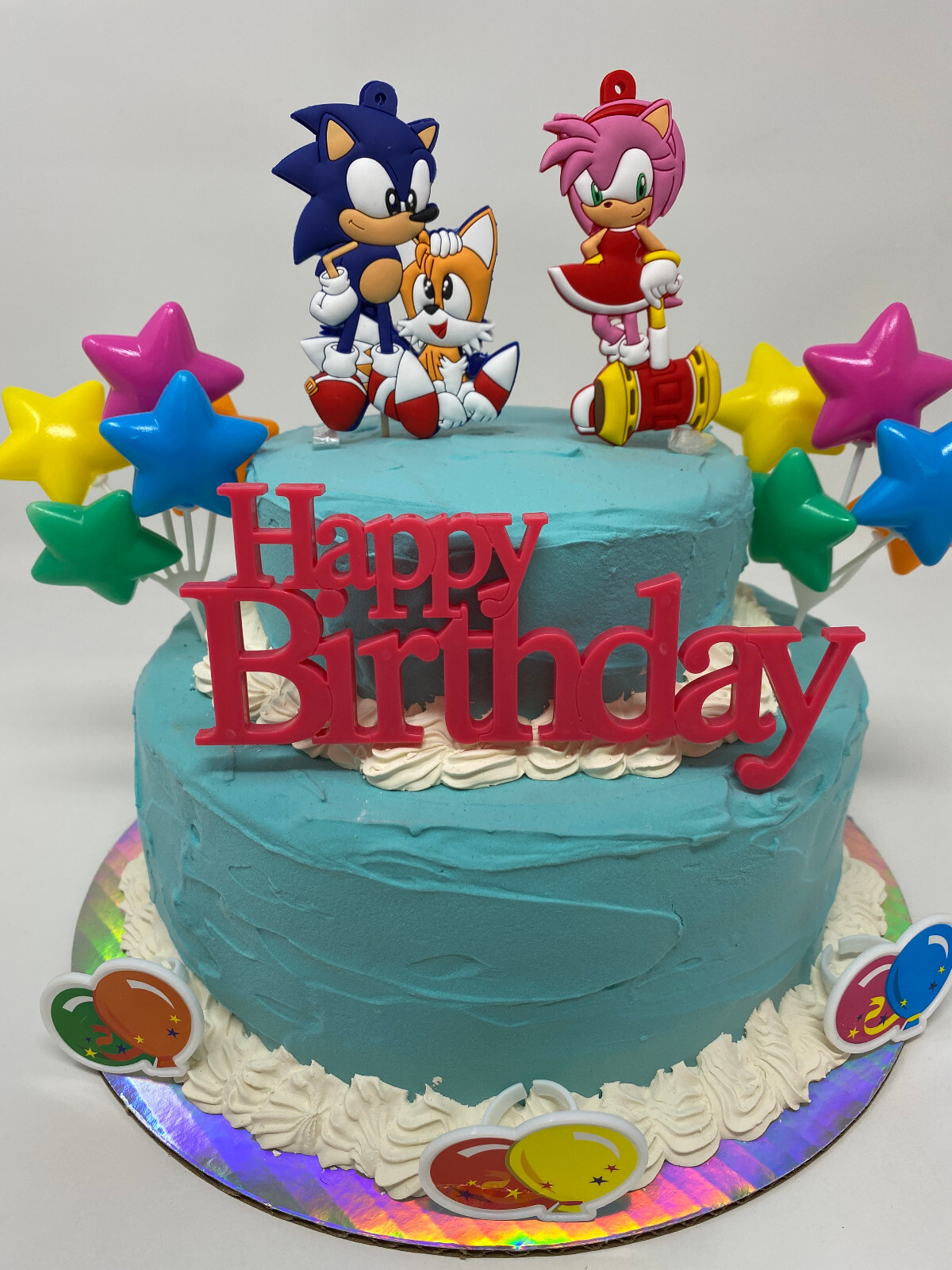 Sonic the Hedgehog Birthday Cake Topper Set ~ BRAND NEW ~ Ships Out Next Day