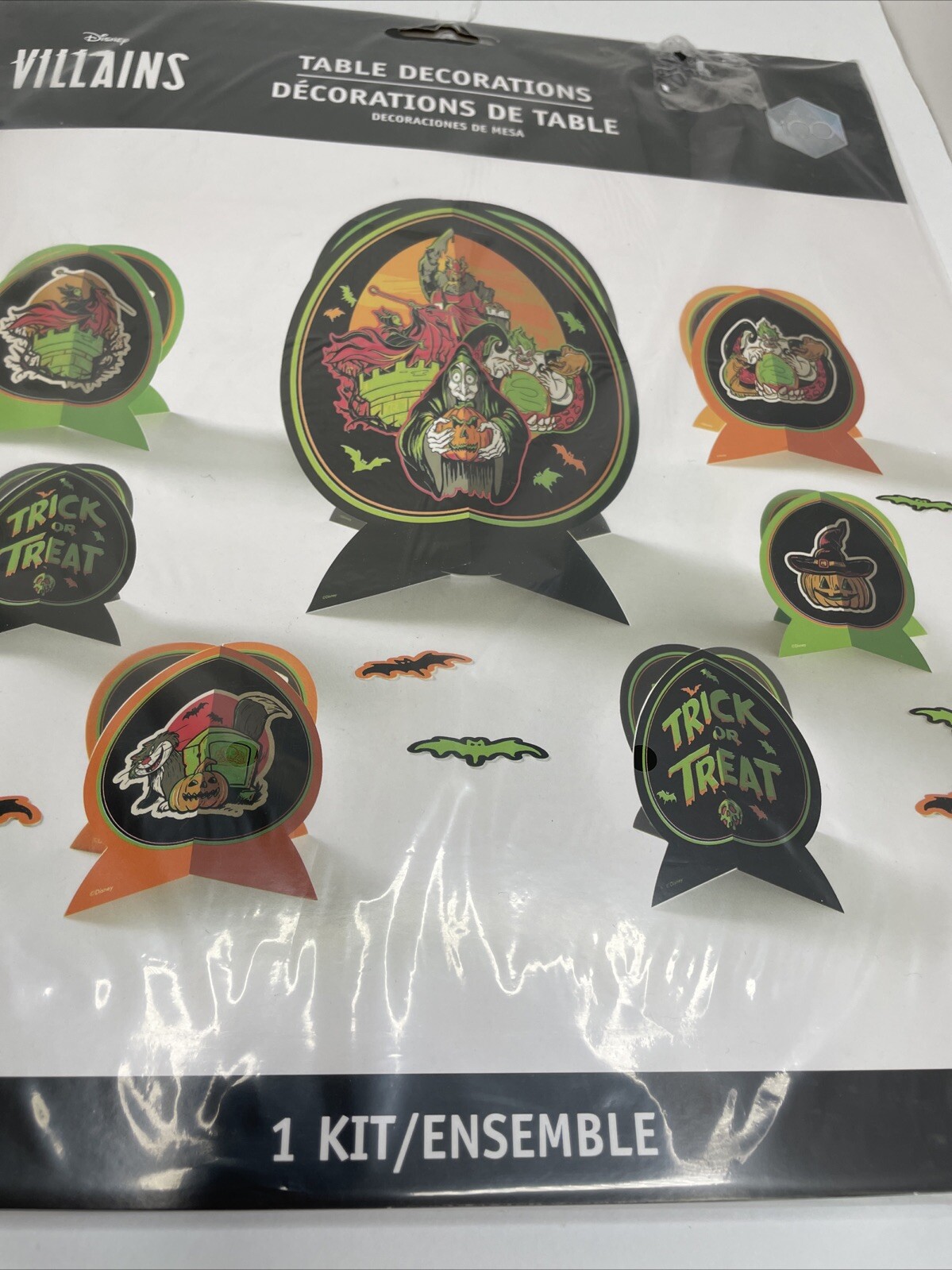 Disney Halloween Villains Haunted House Carnival Party Table Decorating Kit