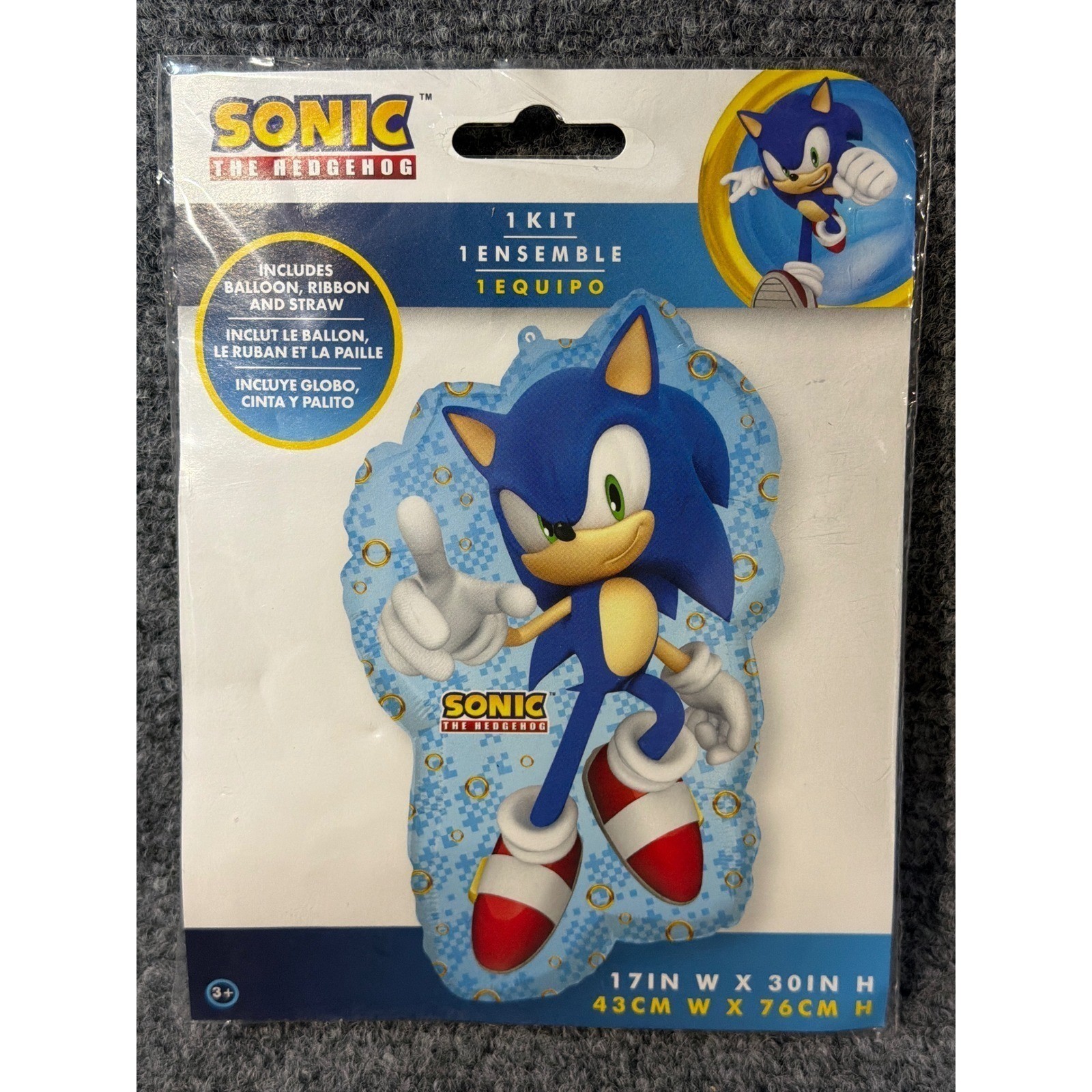 Sonic The Hedgehog 30″ Balloon Kit Birthday Party Decoration