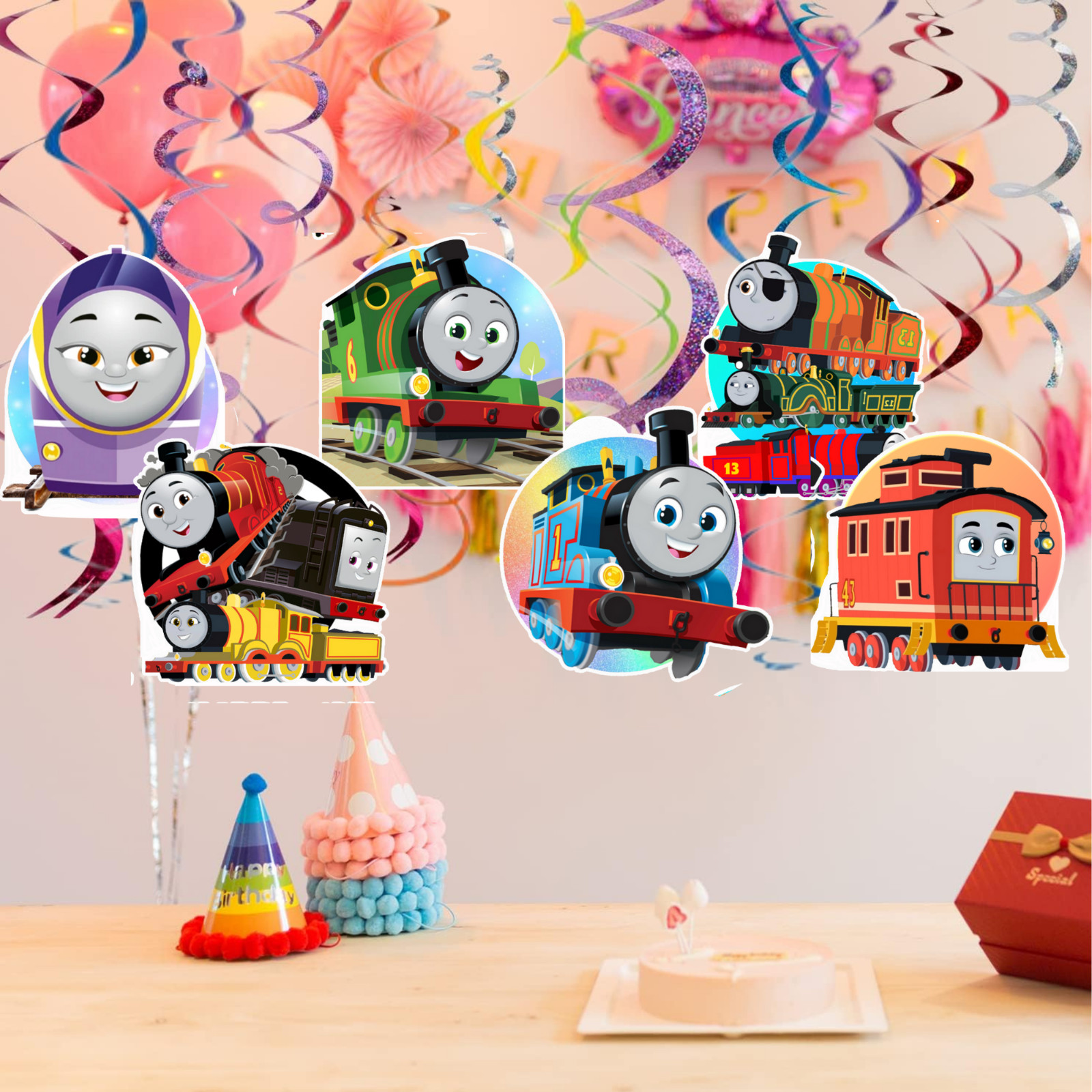 THOMAS TRAIN birthday party supplies favor centerpiece decoration event balloon