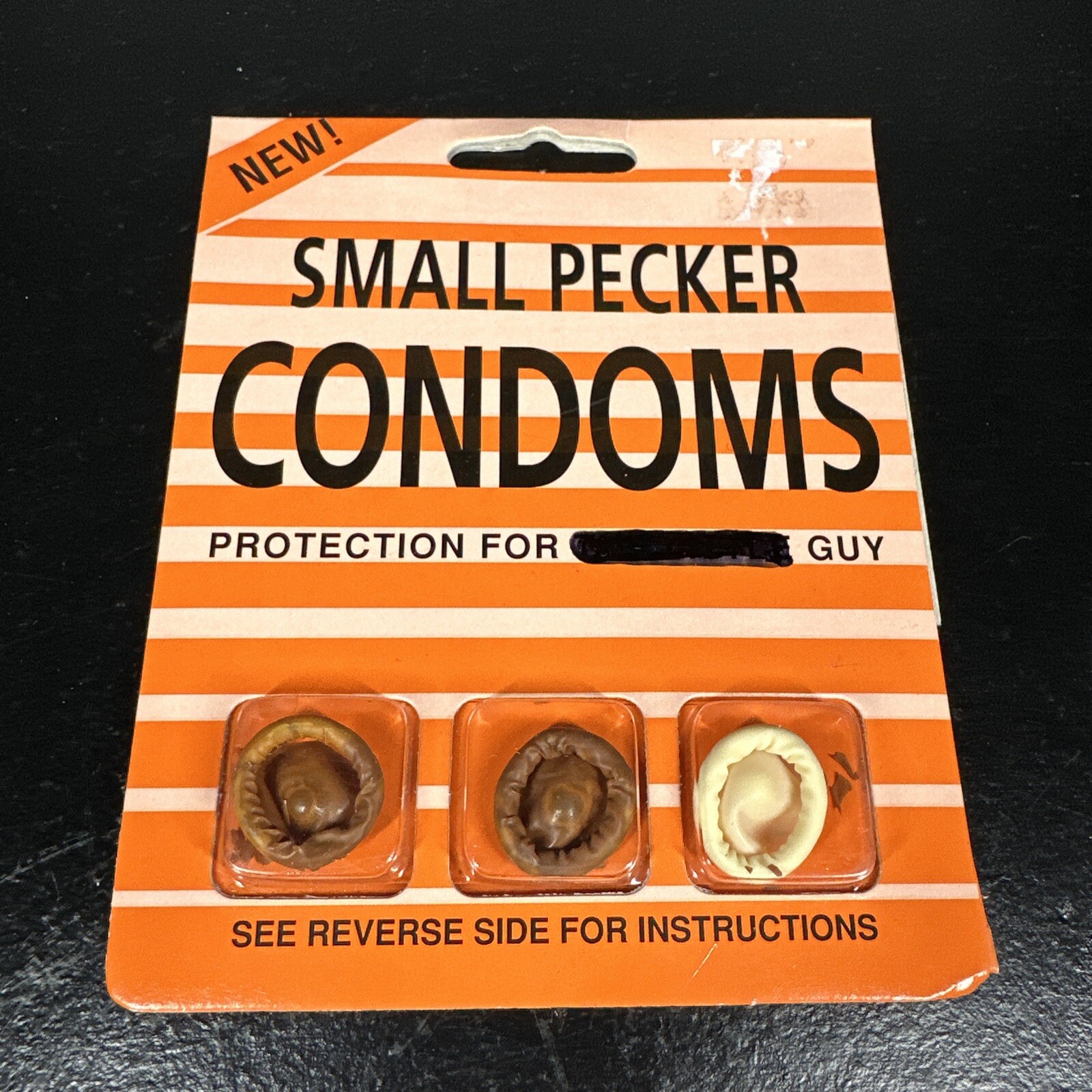 Vintage Small Pecker Condoms Forum Novelties, Inc Gag Gift 1991
