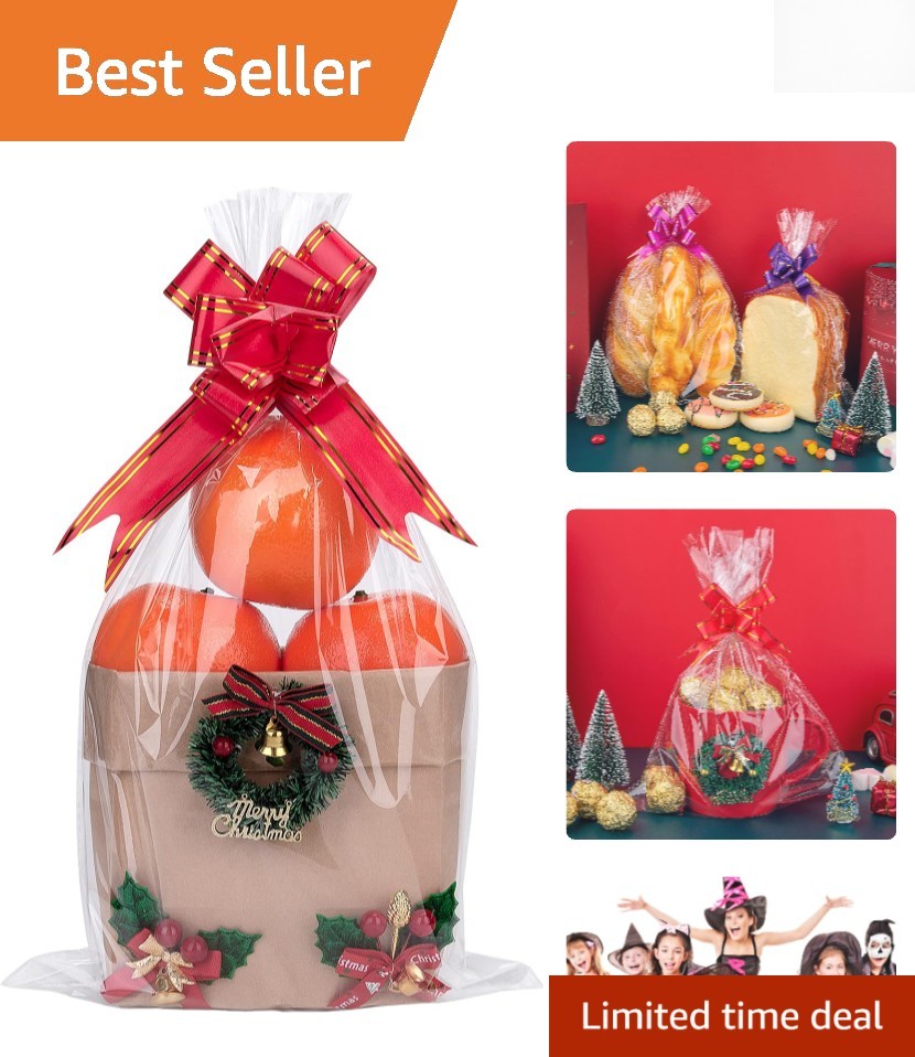 Durable 100 Pack Clear Cellophane Bags 9×12 | Perfect for Any Occasion