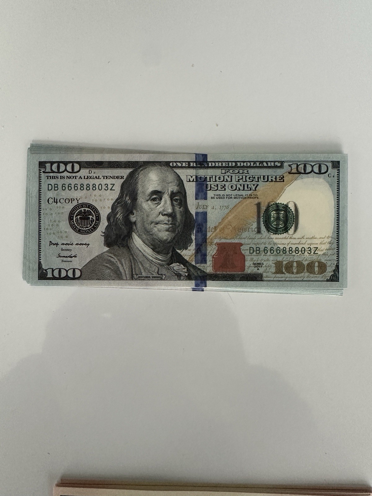 280Pc Prop Motion Picture Play Money