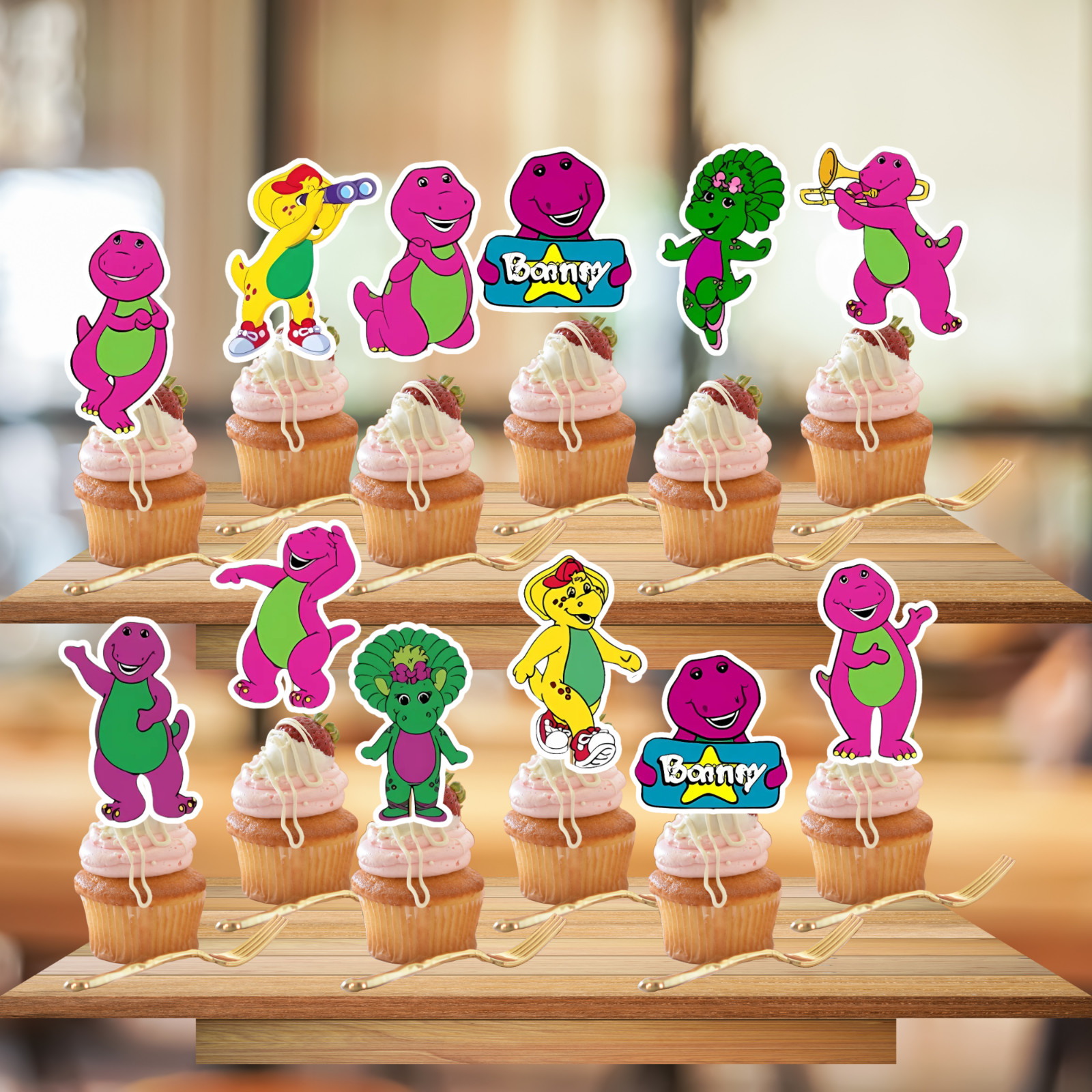 Barney happy birthday party supplies favor centerpiece decoration event theme