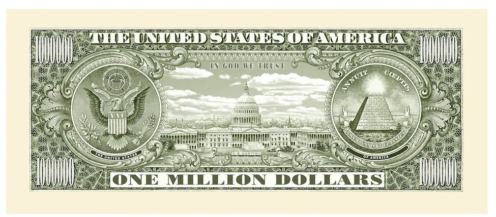 STACK OF 100 Million Dollar Bills BANDED -The Best ORIGINAL Million Dollar Bill
