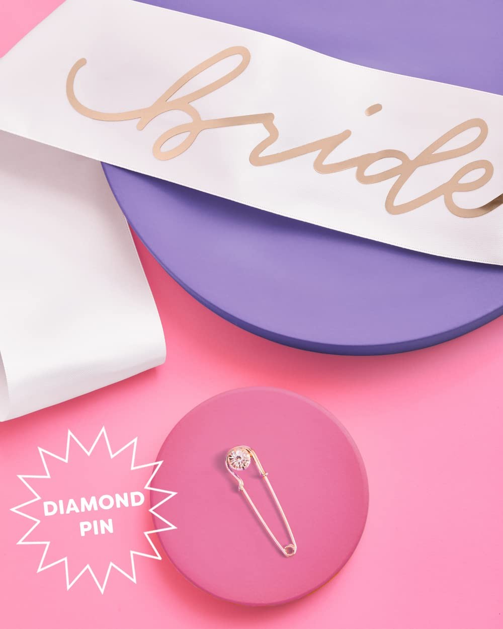 , Bride to Be Sash | Bachelorette Party Decorations White + Rose Gold, Bridal…