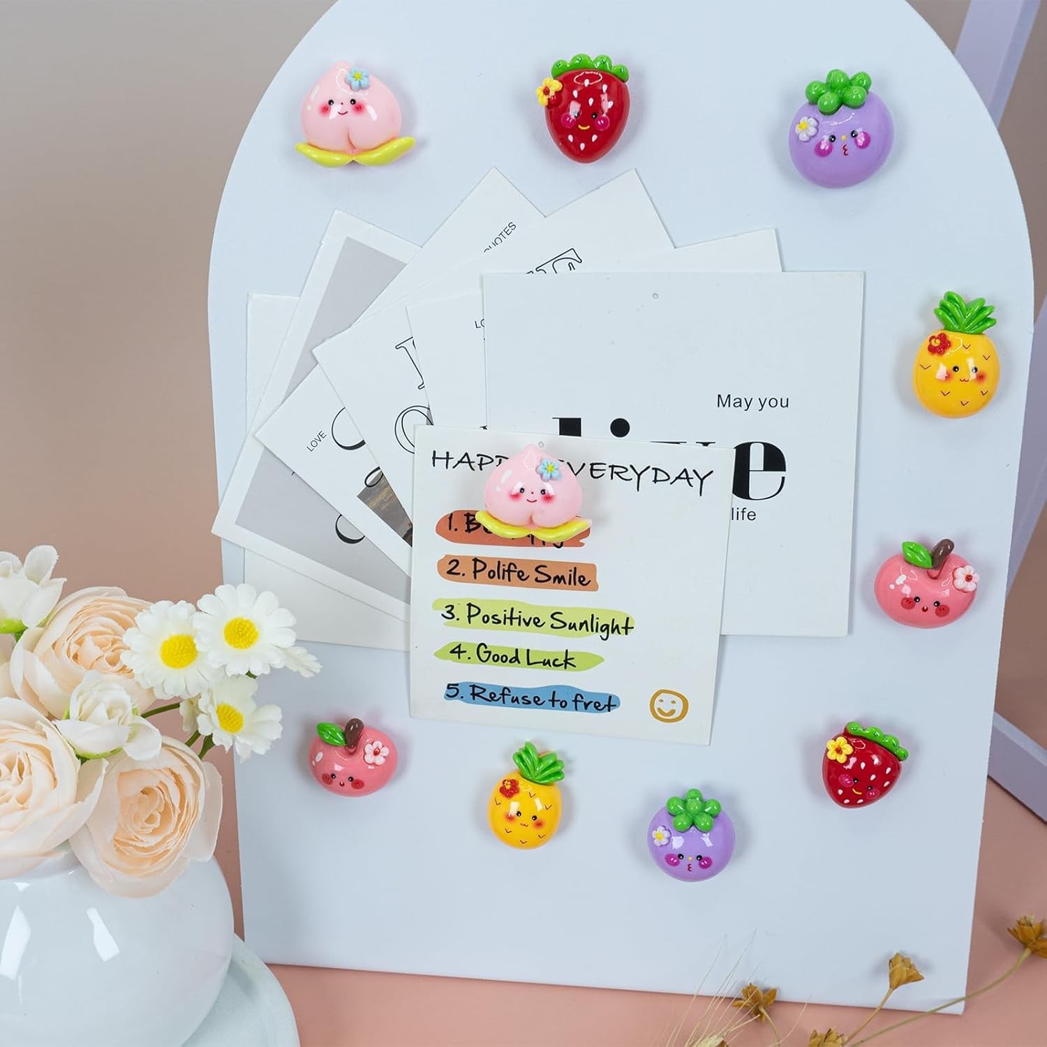 10Pcs 3D Cute Shiny Fridge Magnets – Five Creative Fruit Appearances?Stylish Mag