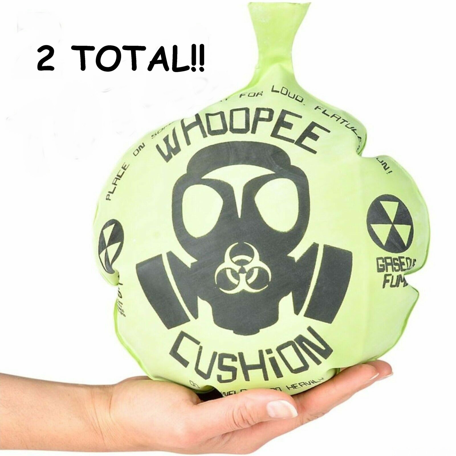 (2) 10″ MONDO WHOOPEE CUSHION Giant Jumbo Whoopie Maker Gas Joke Fart Noise