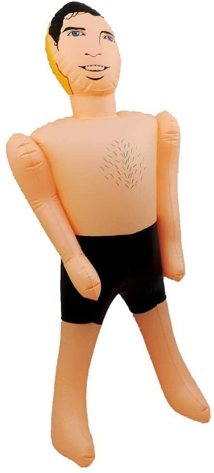 Inflatable Husband Bachelorette Party Gag Gift – Male Boyfriend Blow Up Toy Doll