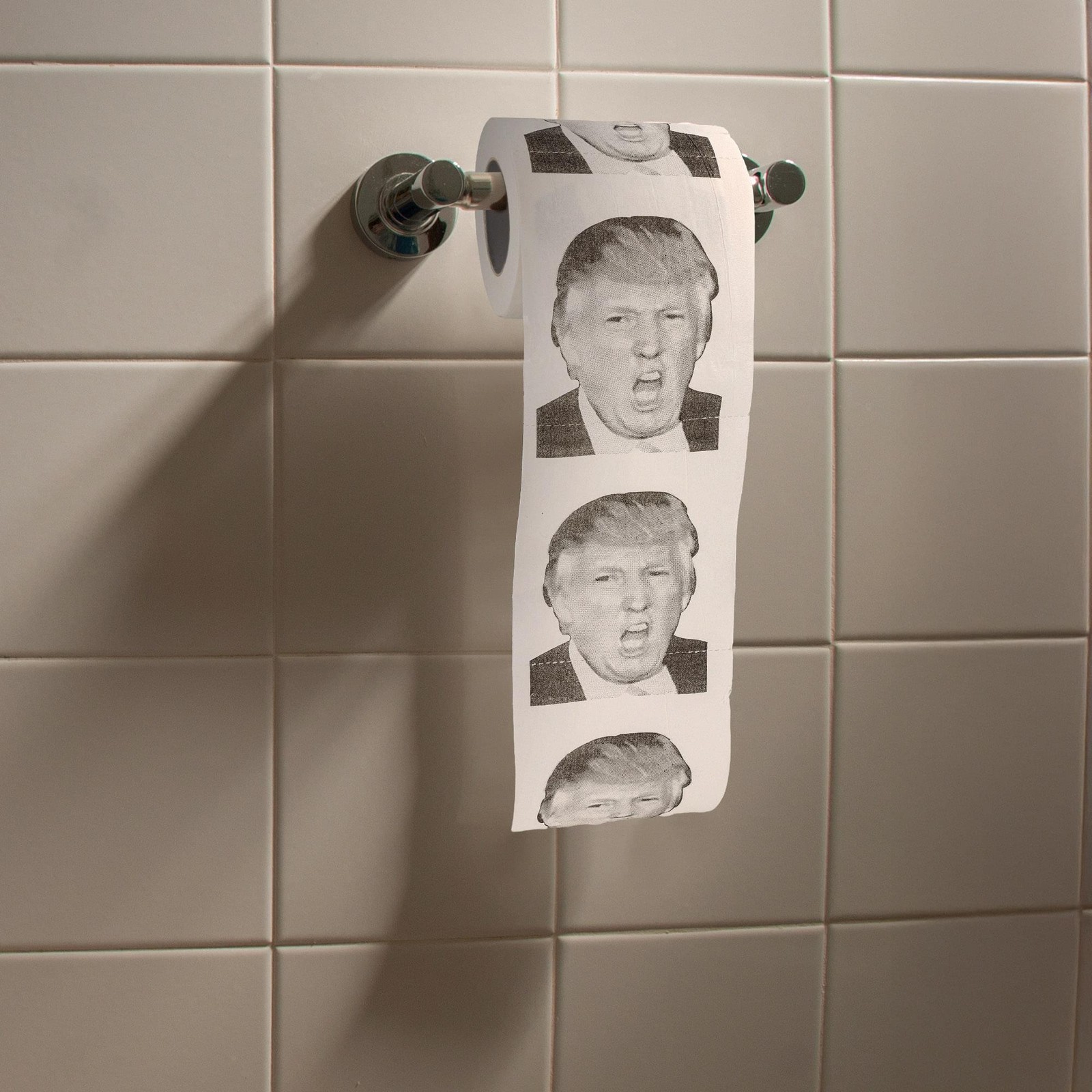 Tissue Time Donald Trump Novelty Toilet Paper – ONE Random Roll