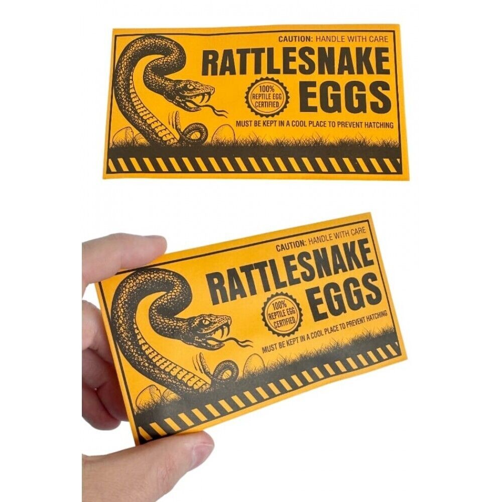 10 Rattlesnake Egg Envelopes – Classic Gag Prank Joke Toy Noise Maker FUNNY!