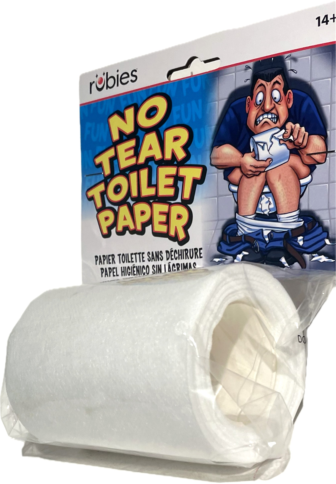 2 Set NO TEAR TOILET PAPER ROLL Non Rip Joke Prank Gag Gift Funny Bathroom Humor