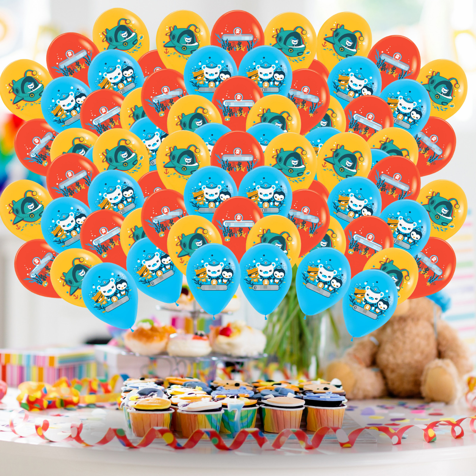 OCTONAUTS BIRTHDAY PARTY CUPCAKE TOPPER BALLOON CAKE party decoration theme idea
