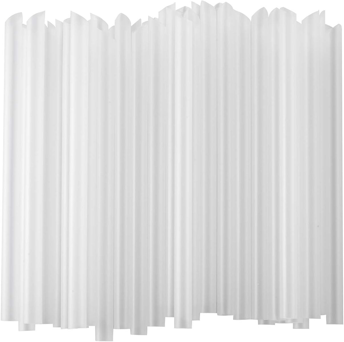 ALINK 100 PCS Clear Plastic Boba Straws, 1/2″ Wide X 8 1/2″ Long Disposable