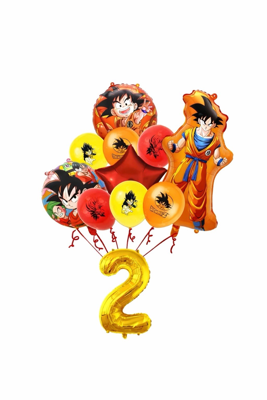 11pcs Dragon Ball Z Balloon Set Birthday Party Decoration Bundle 2 Year Old