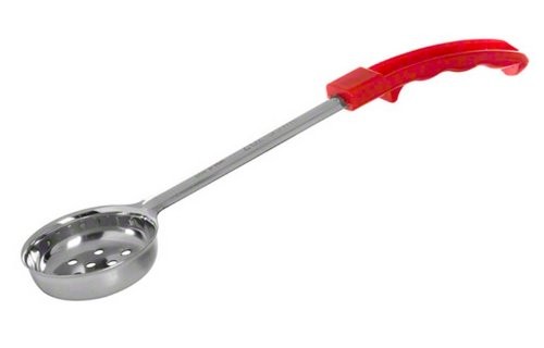 SPNP2 Perforated Bowl Spooner, Red, 2-Ounces,Silver